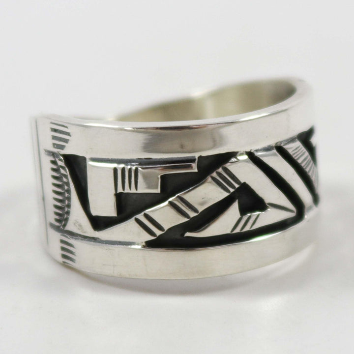 Silver Overlay Ring by Peter Nelson - Garland's