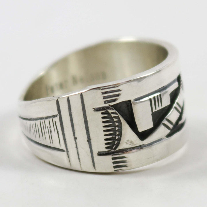 Silver Overlay Ring by Peter Nelson - Garland's