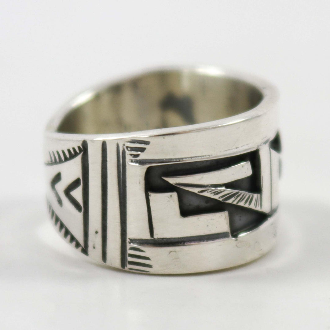 Silver Overlay Ring by Peter Nelson - Garland's