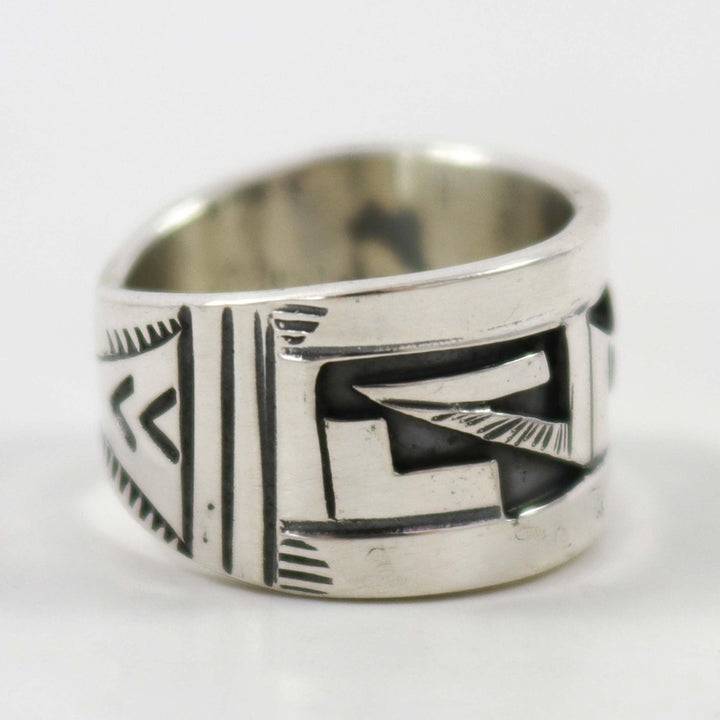 Silver Overlay Ring by Peter Nelson - Garland's
