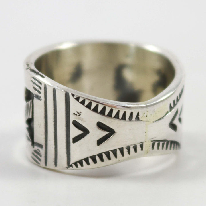 Silver Overlay Ring by Peter Nelson - Garland's