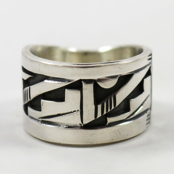 Silver Overlay Ring by Peter Nelson - Garland's