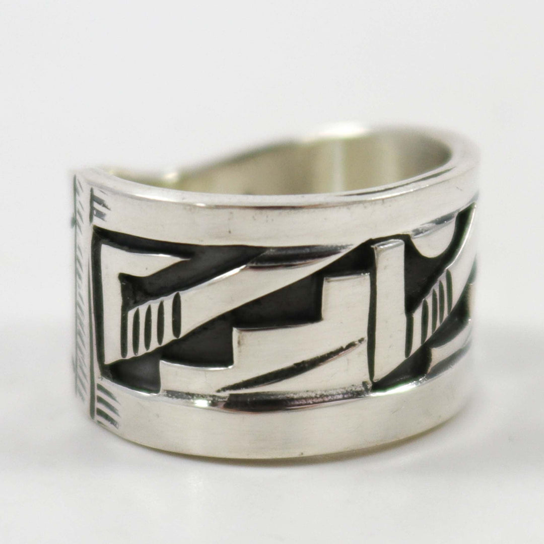 Silver Overlay Ring by Peter Nelson - Garland's