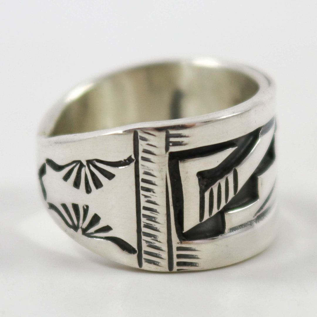 Silver Overlay Ring by Peter Nelson - Garland's
