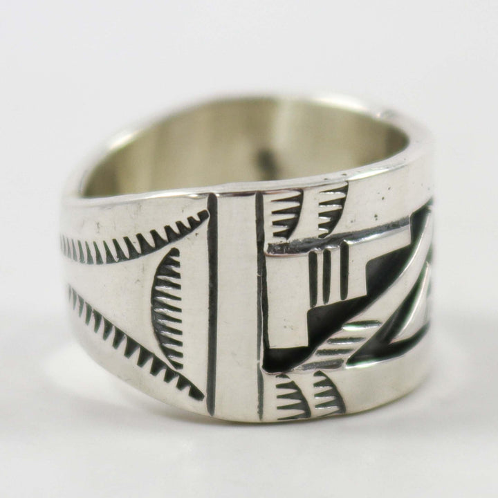 Silver Overlay Ring by Peter Nelson - Garland's