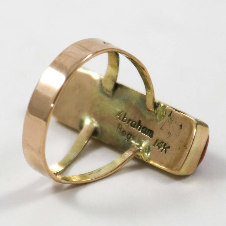 Gold Inlay Ring by Abraham Begay - Garland's