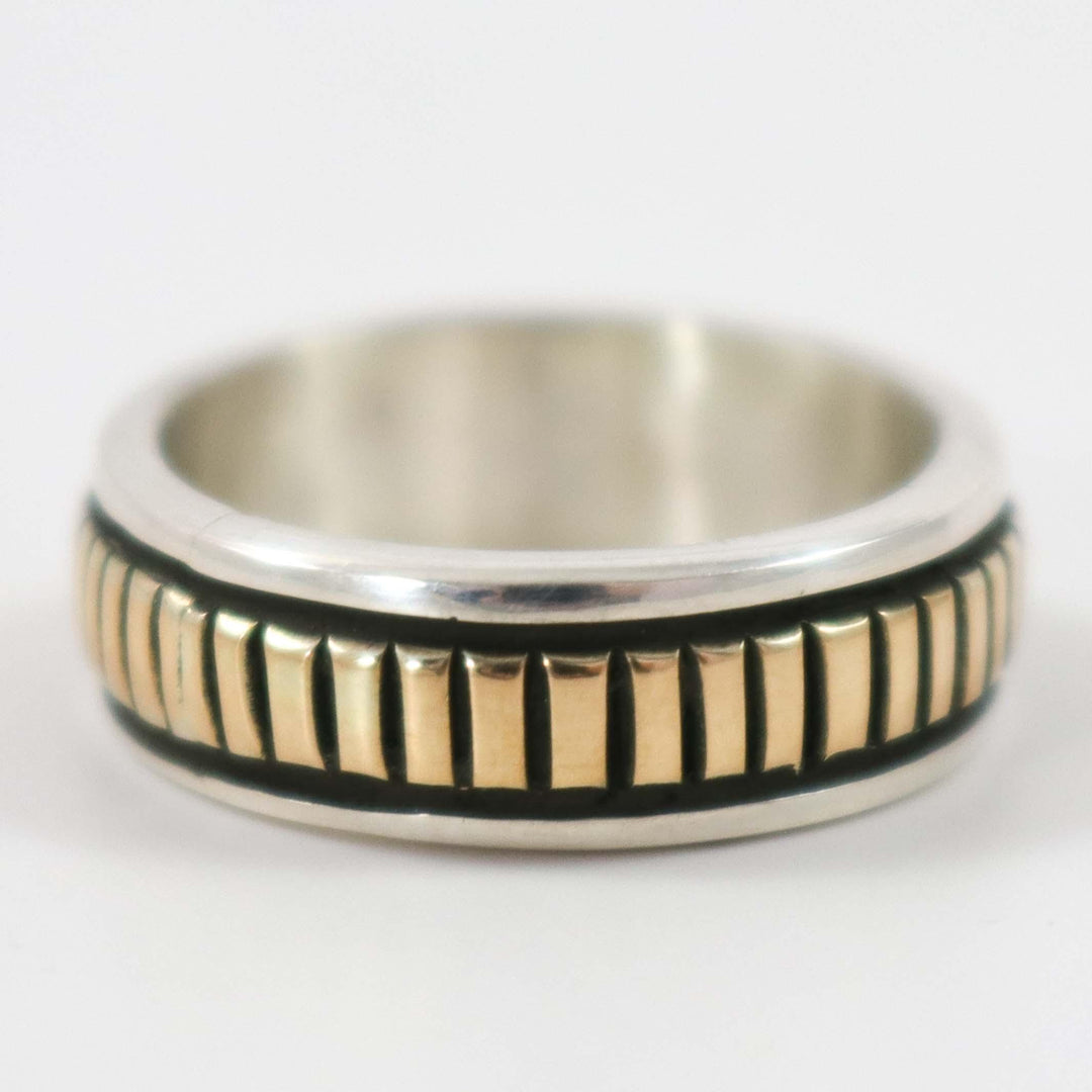 Gold on Silver Ring