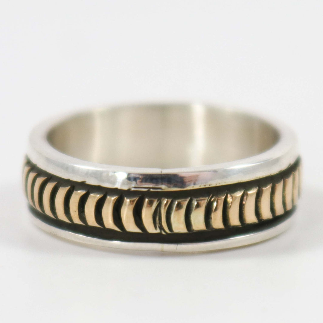 Gold on Silver Ring