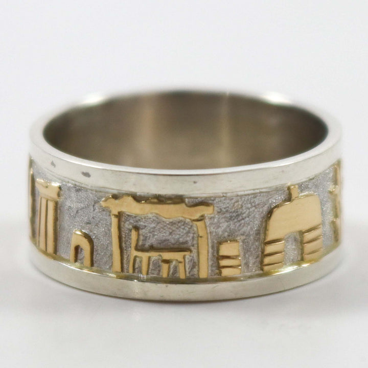 Gold on Silver Storyteller Ring