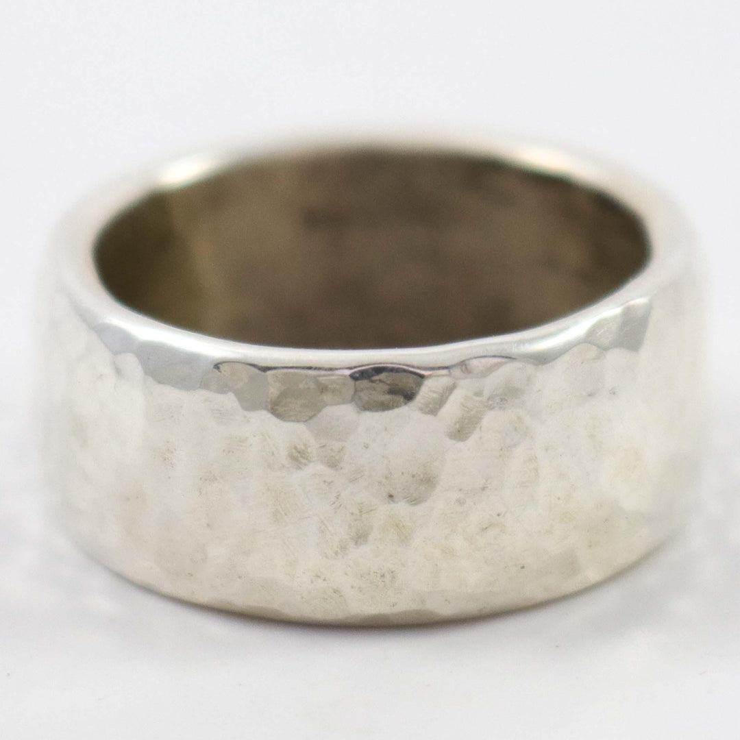 Hammered Silver Ring by Anthony Redhorse - Garland's
