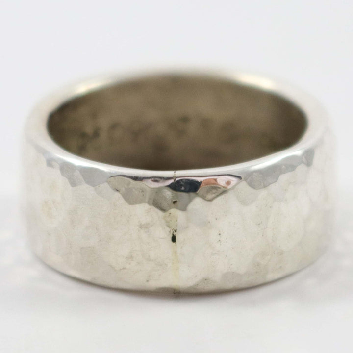 Hammered Silver Ring by Anthony Redhorse - Garland's