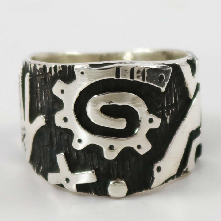 Petroglpyh Ring by Kee Yazzie - Garland's