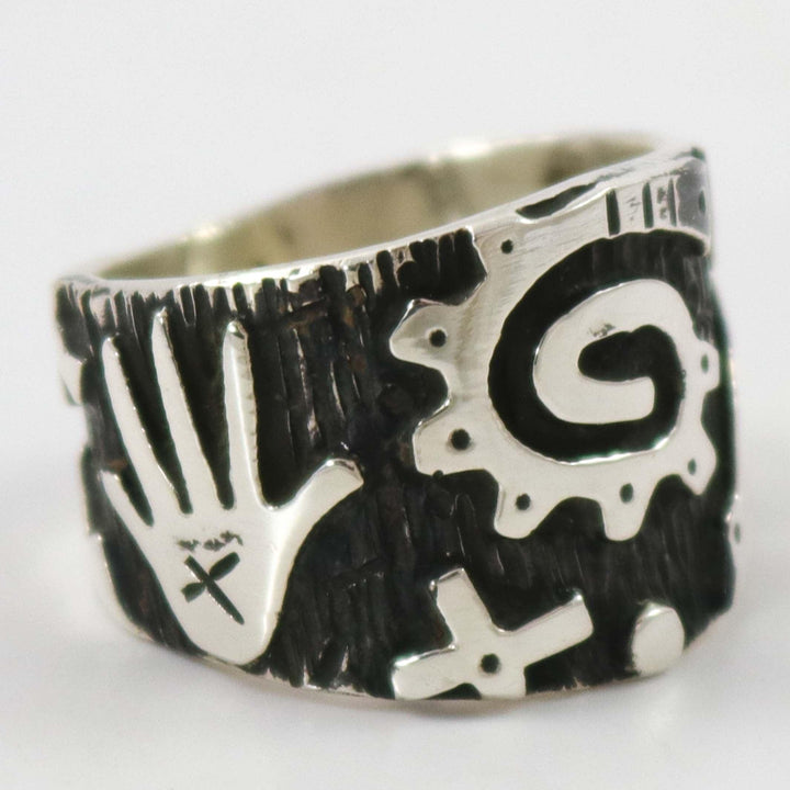 Petroglpyh Ring by Kee Yazzie - Garland's