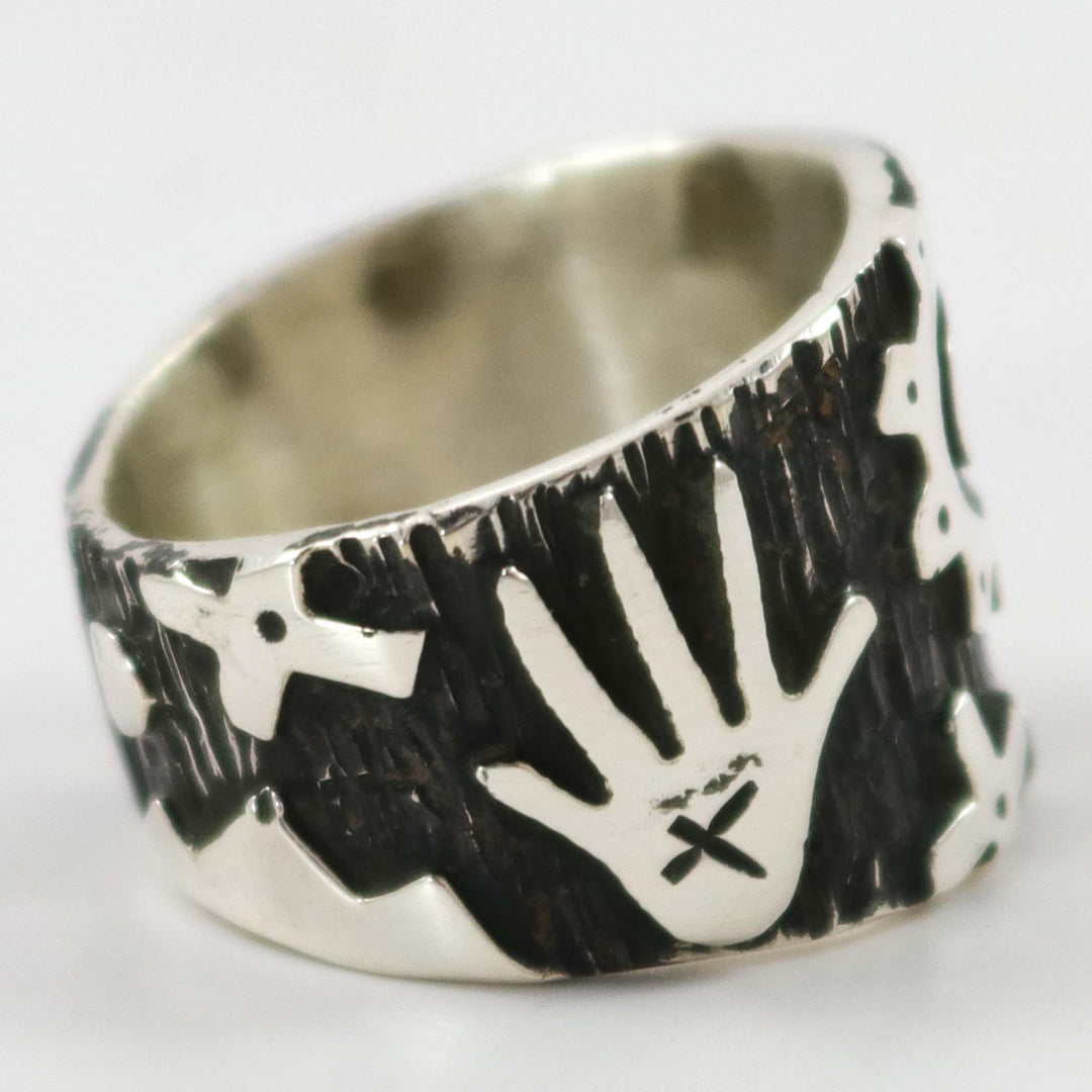 Petroglpyh Ring by Kee Yazzie - Garland's