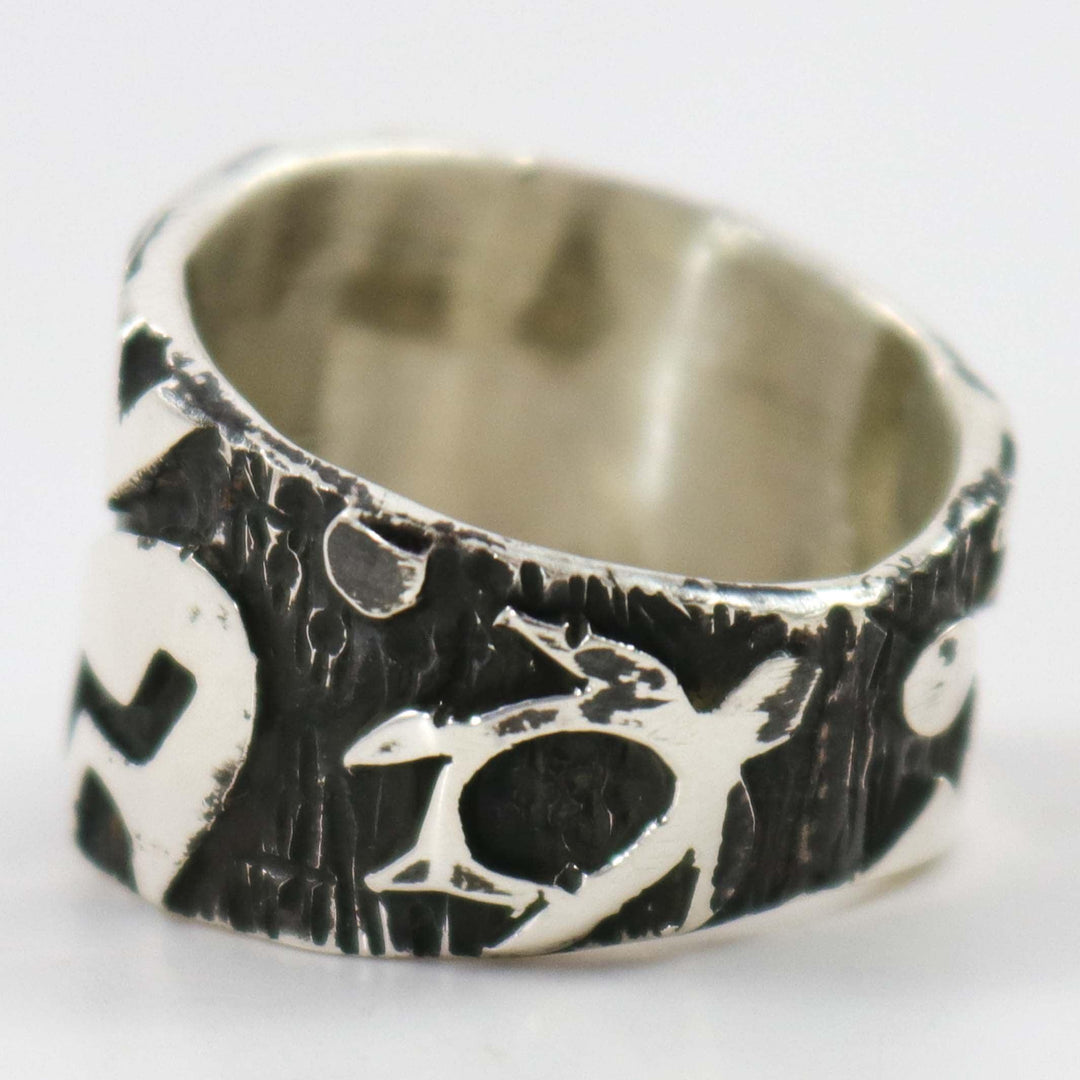 Petroglpyh Ring by Kee Yazzie - Garland's