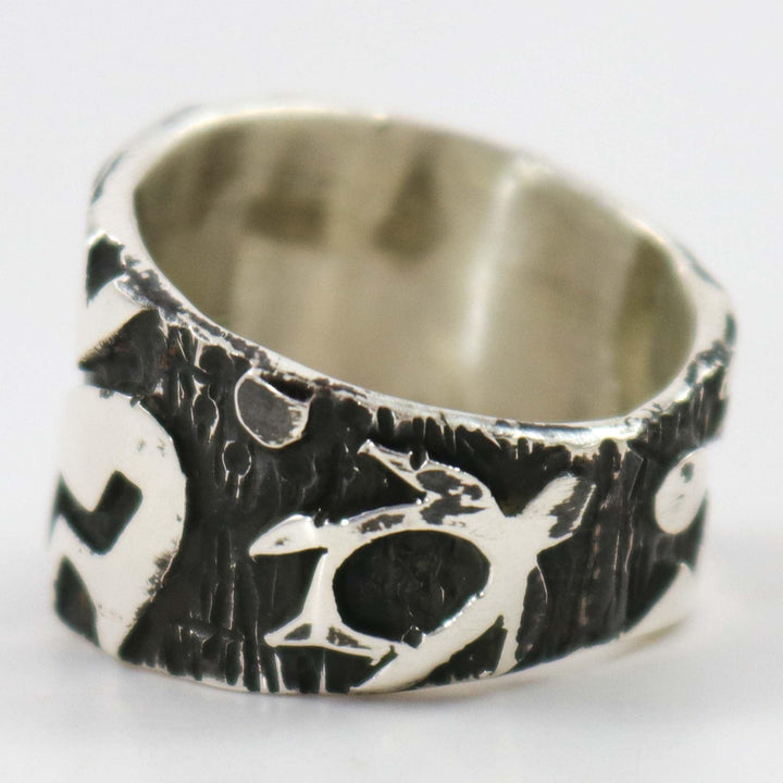 Petroglpyh Ring by Kee Yazzie - Garland's