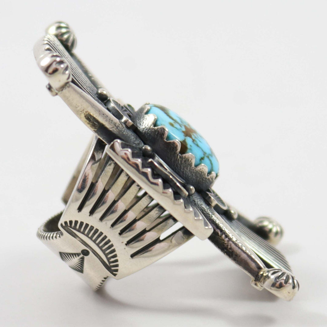 Turquoise Keetoh Ring by Curtis Pete - Garland's