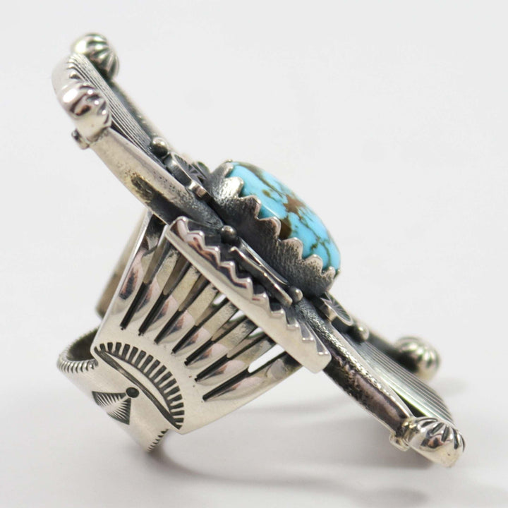 Turquoise Keetoh Ring by Curtis Pete - Garland's