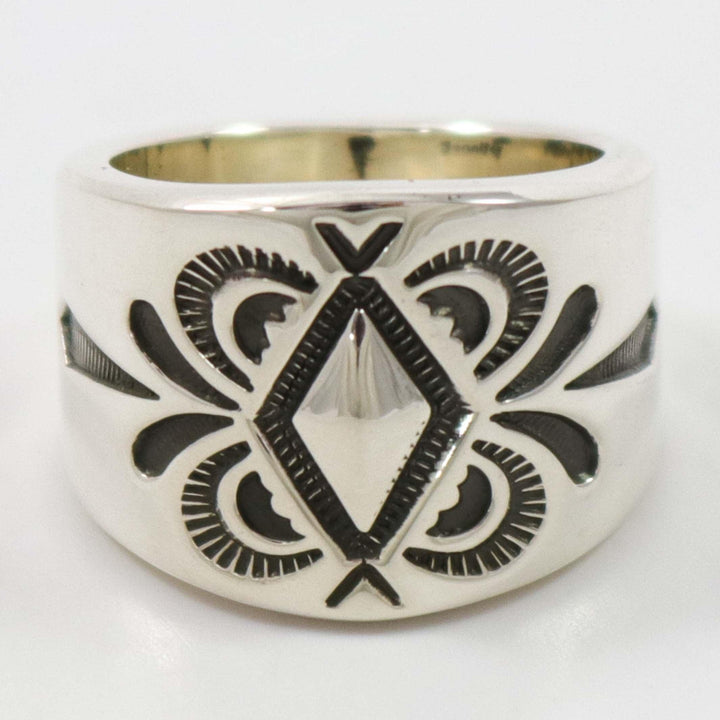 Stamped Silver Ring by Jennifer Curtis - Garland's