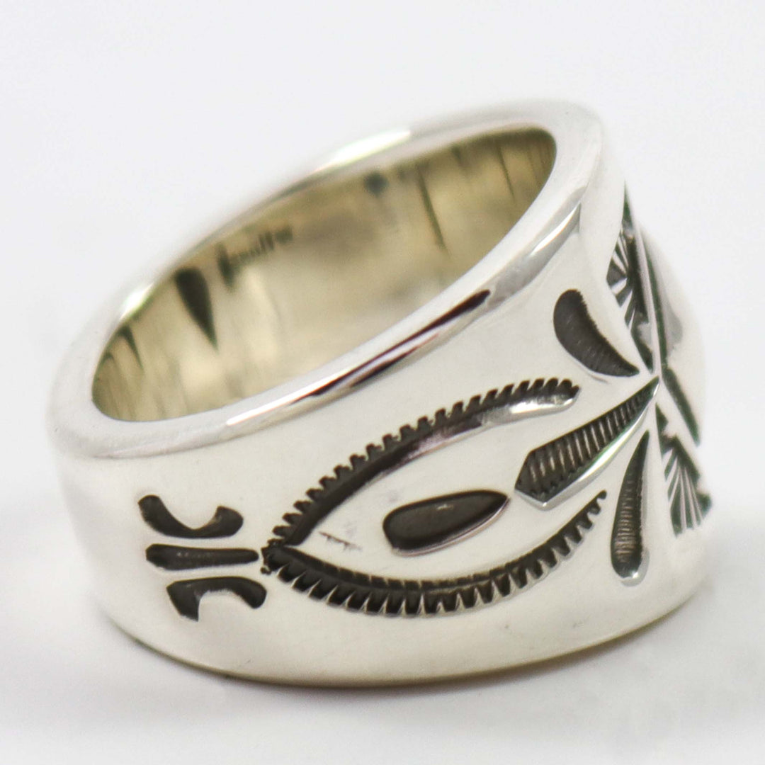 Stamped Silver Ring