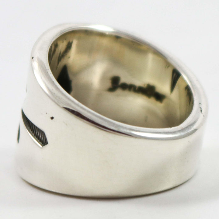Stamped Silver Ring by Jennifer Curtis - Garland's