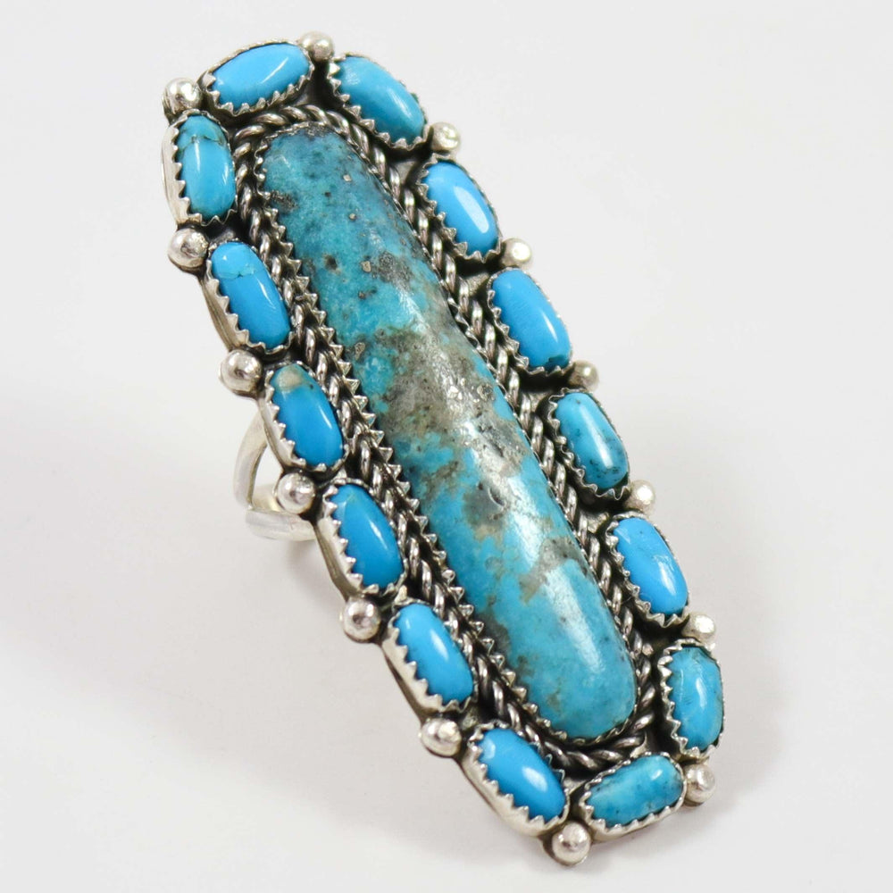 Kingman Turquoise Ring by Fannie Begay - Garland's