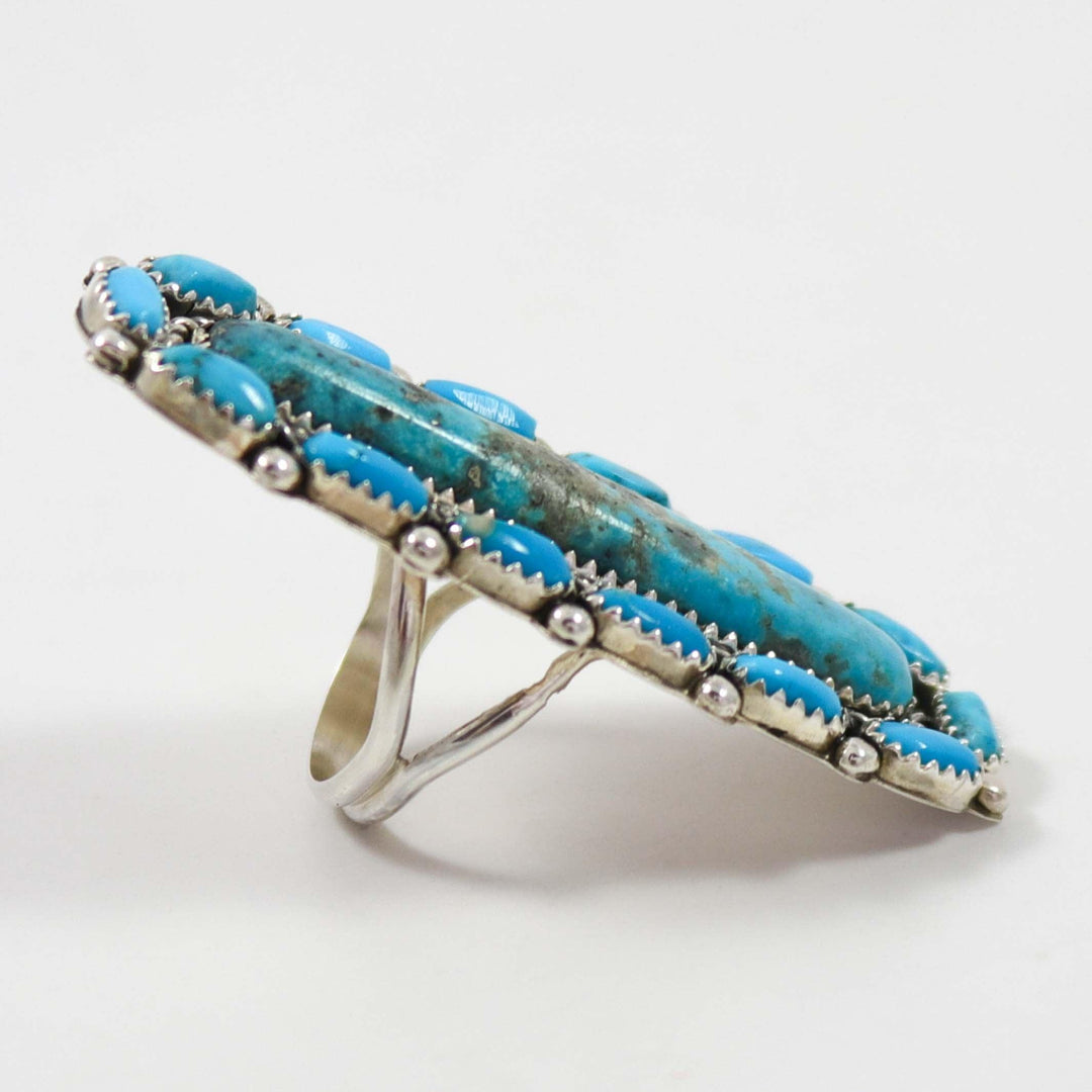 Kingman Turquoise Ring by Fannie Begay - Garland's