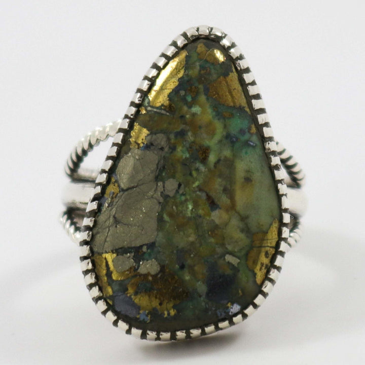 Morenci Turquoise Ring by Billy Betoney - Garland's