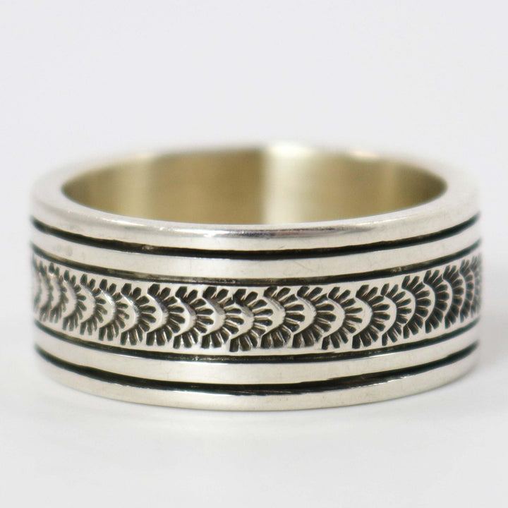 Stamped Silver Ring