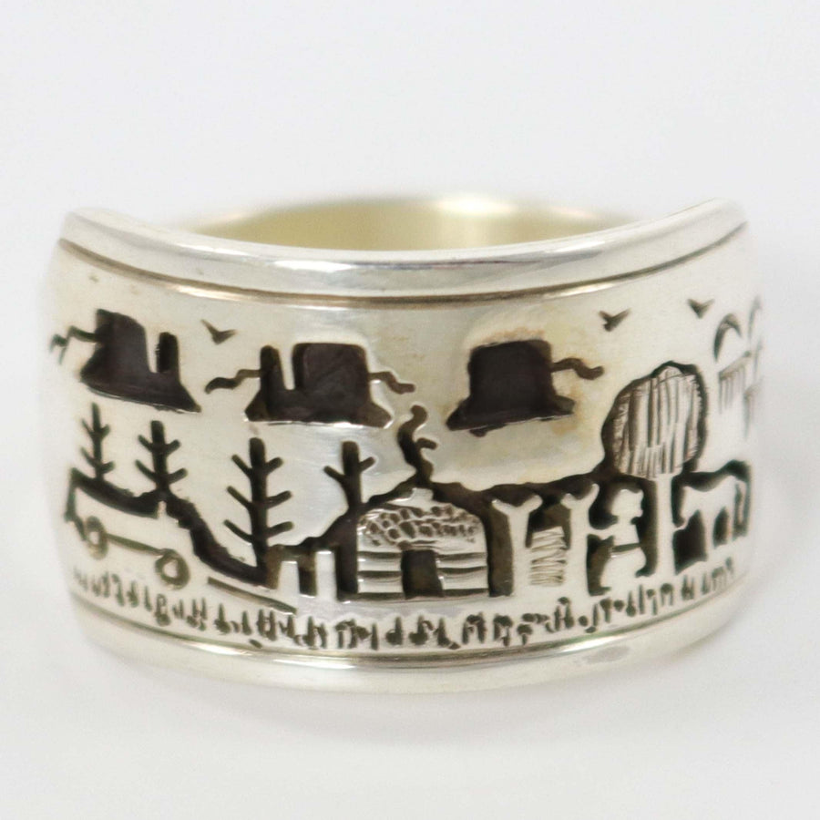 Navajo Storyteller Ring by Gilbert Begay - Garland's