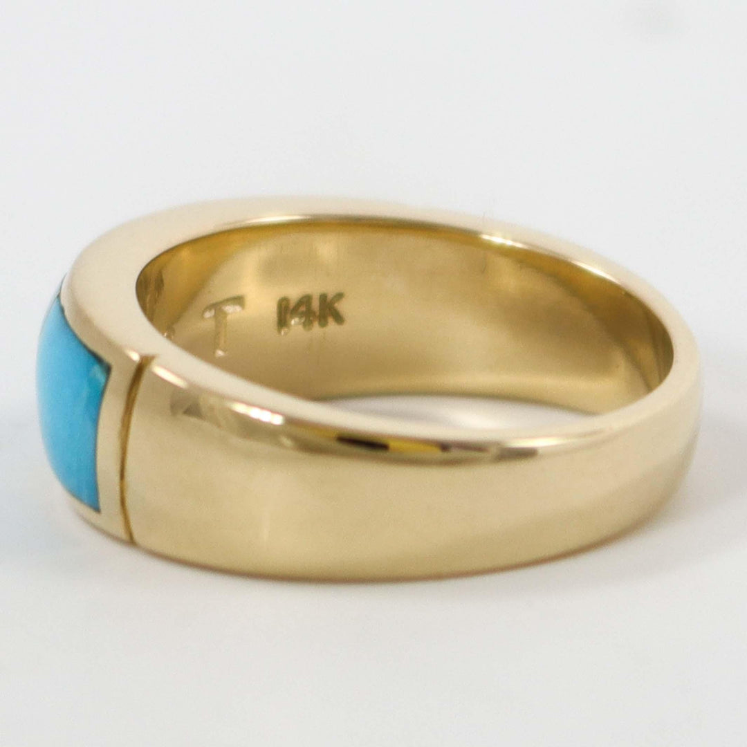 Gold and Turquoise Ring