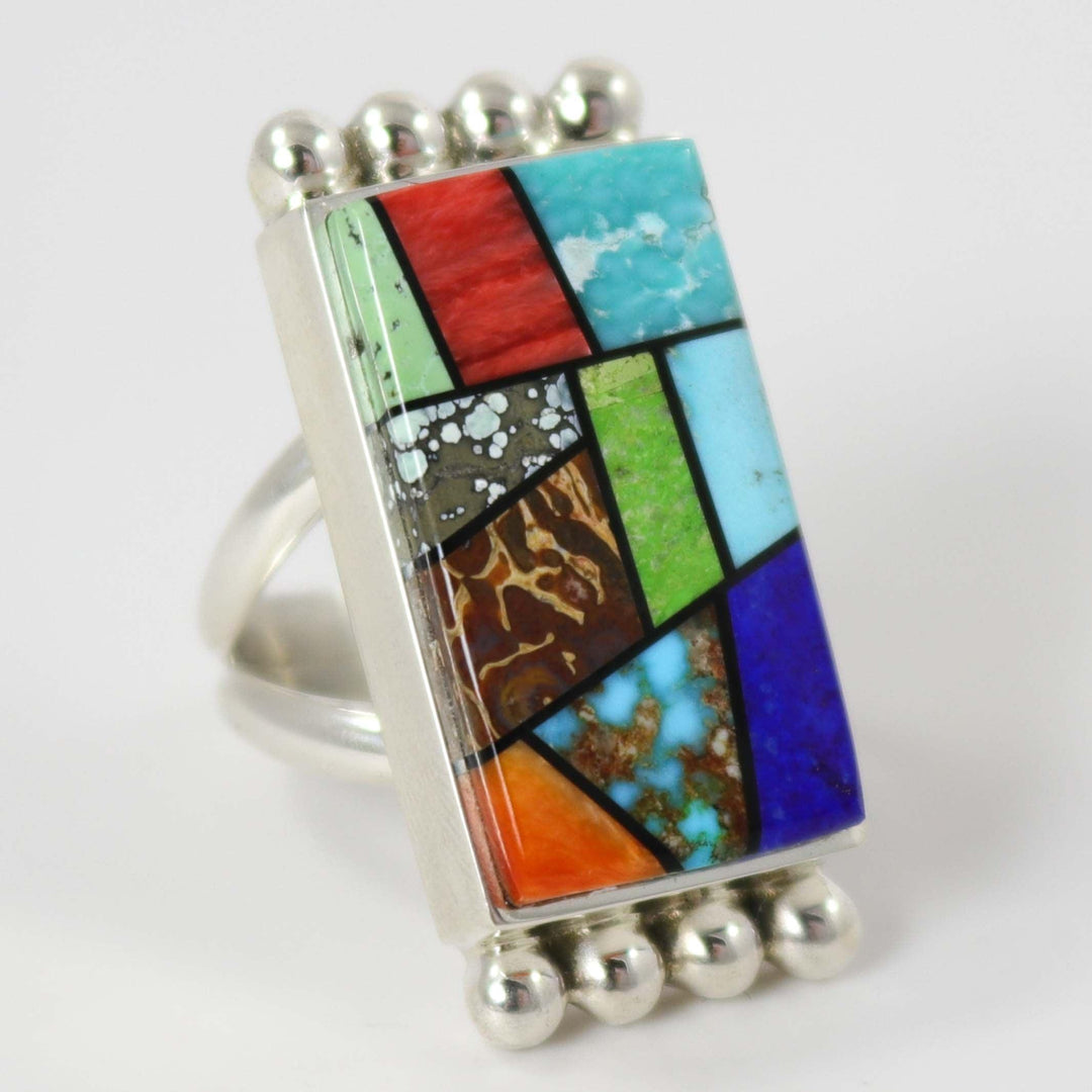 Multi-Stone Inlay Ring by Bryon Yellowhorse - Garland's