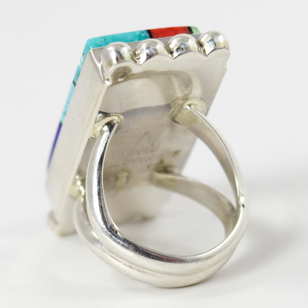 Multi-Stone Inlay Ring by Bryon Yellowhorse - Garland's