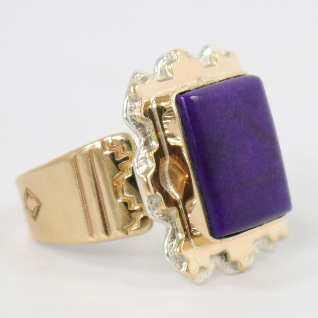 Sugilite and Gold Ring