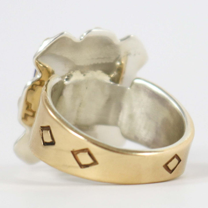 Sugilite and Gold Ring