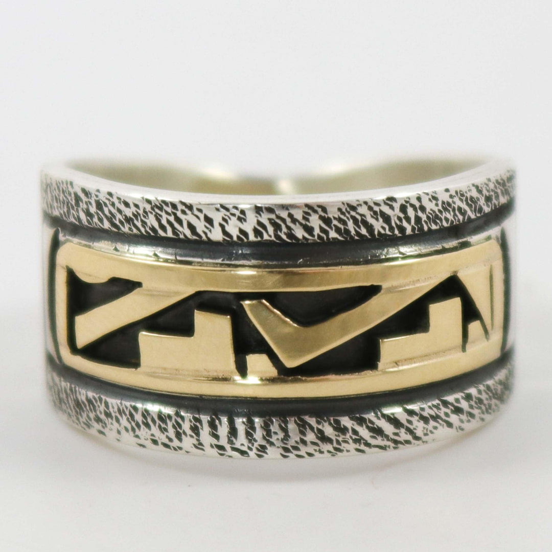 Gold on Silver Ring