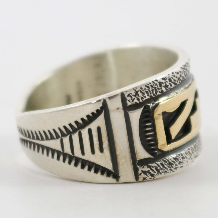 Gold on Silver Ring