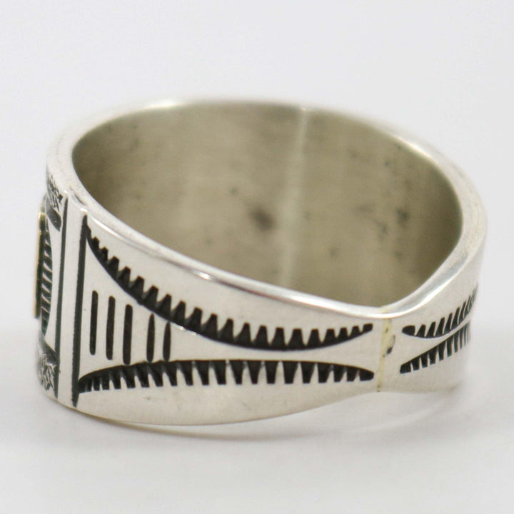 Gold on Silver Ring