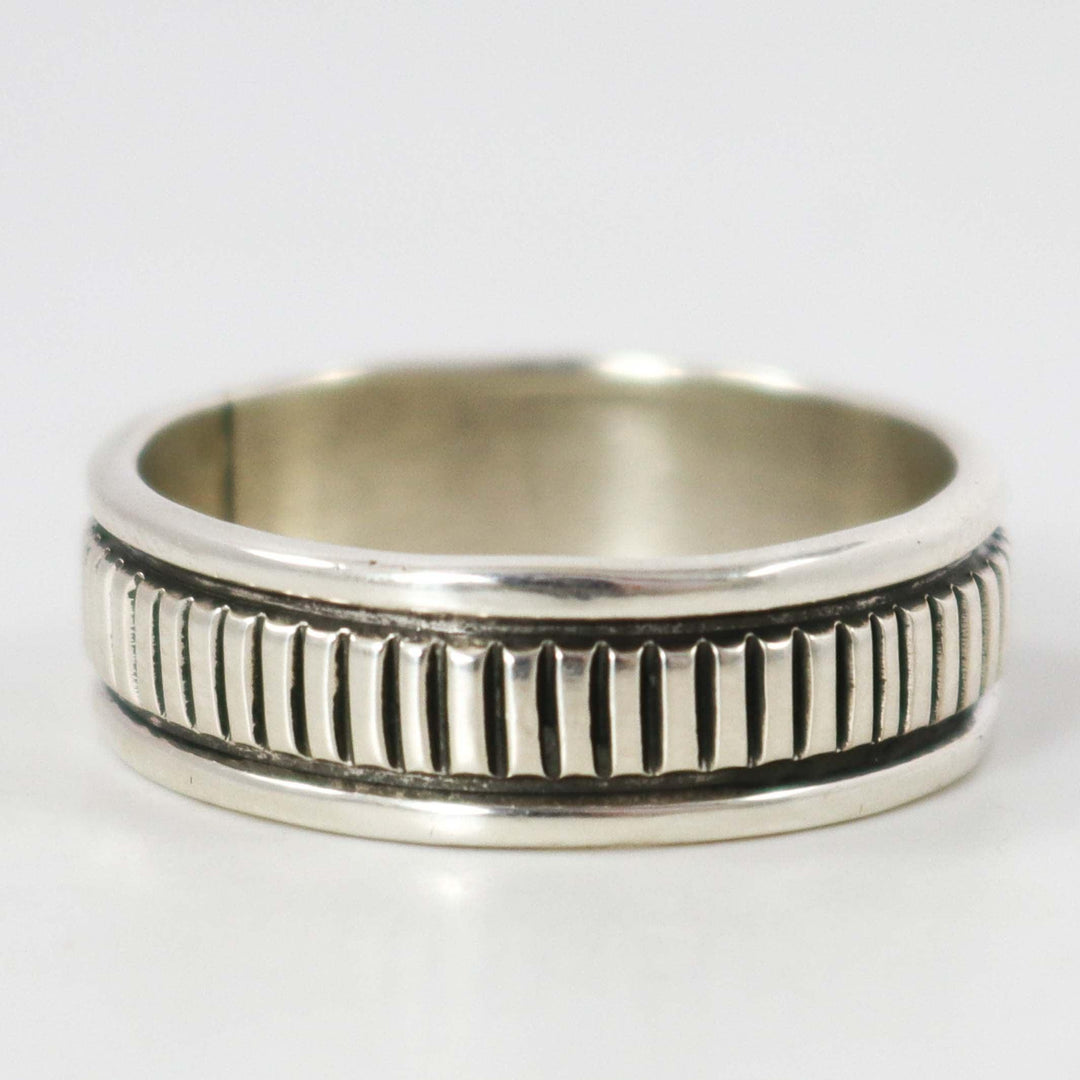 Stamped Silver Ring