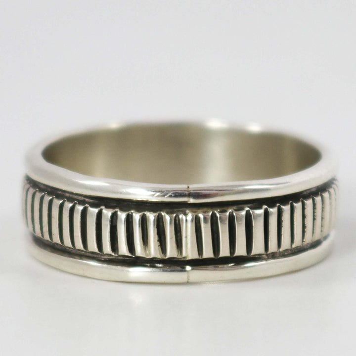 Stamped Silver Ring