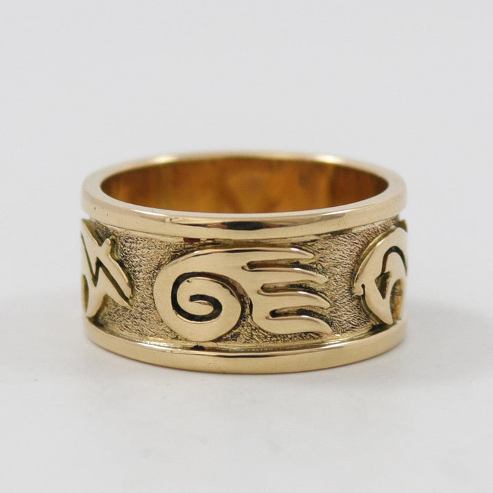 Gold Bear Ring
