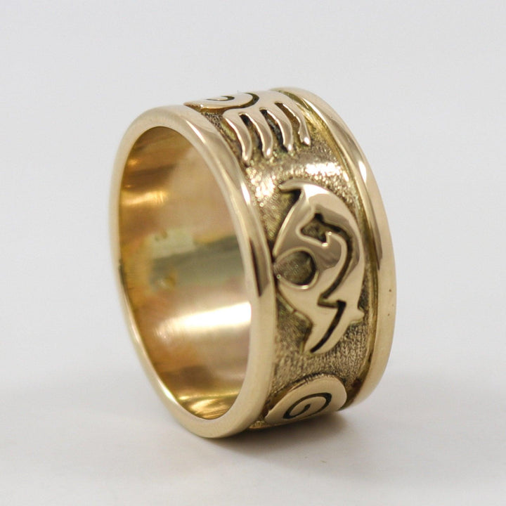 Gold Bear Ring