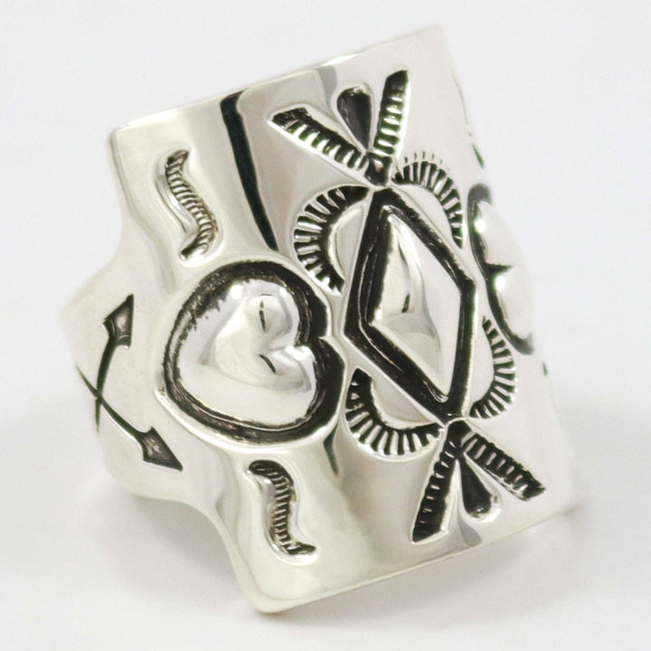 Stamped Silver Ring