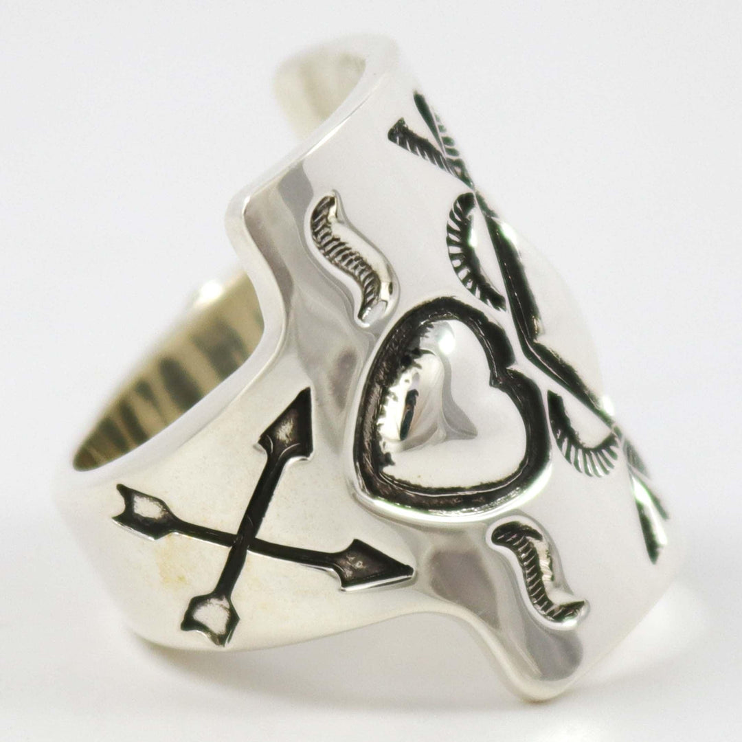 Stamped Silver Ring