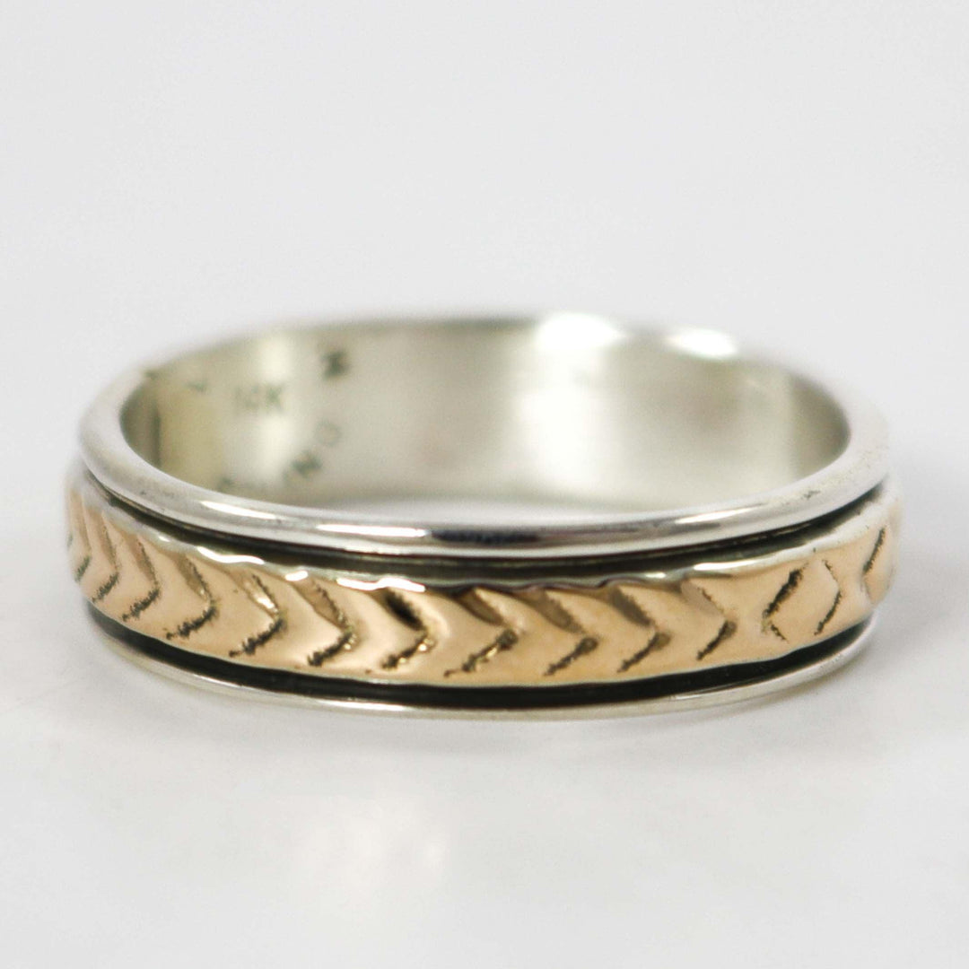 Gold on Silver Ring