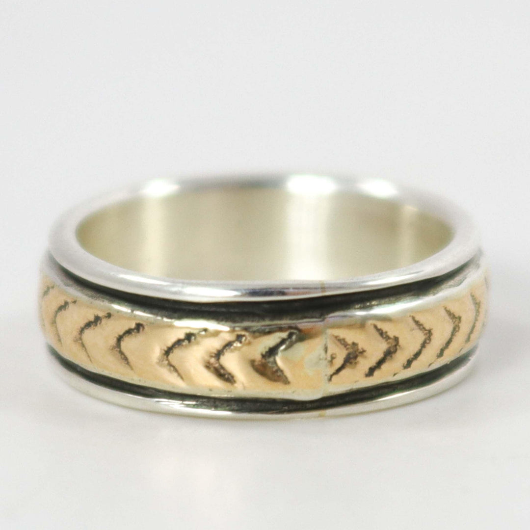 Gold on Silver Ring