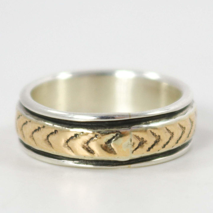 Gold on Silver Ring