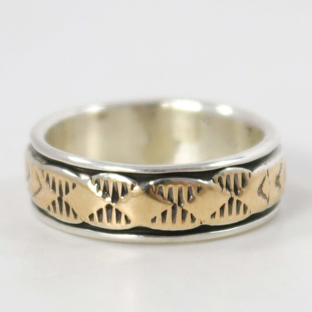 Gold on Silver Ring