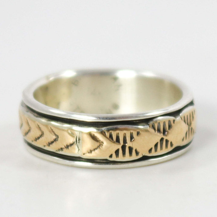 Gold on Silver Ring