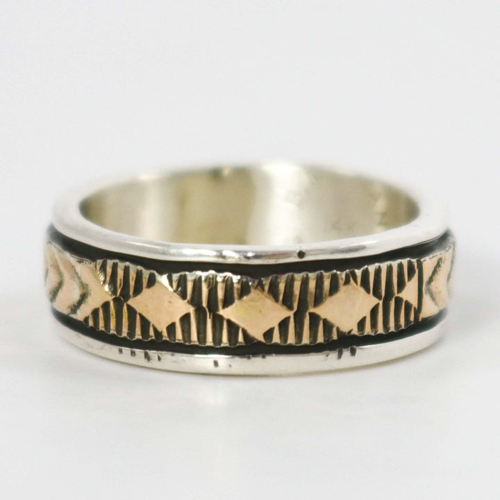 Gold on Silver Ring